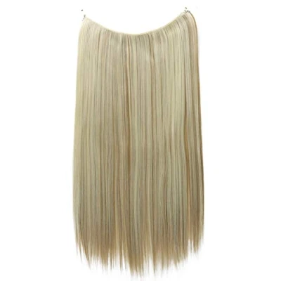 Afbeelding van PPRETTYSHOP 50cm 1 Inslagverlenging Met Elastische Band Haarverlenging Haarstukje Glad Hittebestendig Blonde Mix Strengen E107