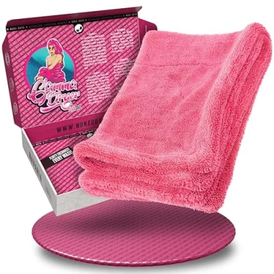 Afbeelding van Nuke guys Droogdoek 1400 GSM, 40x60 cm roze verpakt