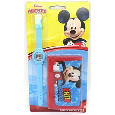 Afbeelding van TDL Disney Mickey Mouse cadeauset klok + portemonnee Officiële licentie Watch &amp; Wallet