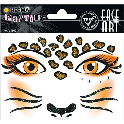 Afbeelding van HERMA Face Art Sticker Leopard