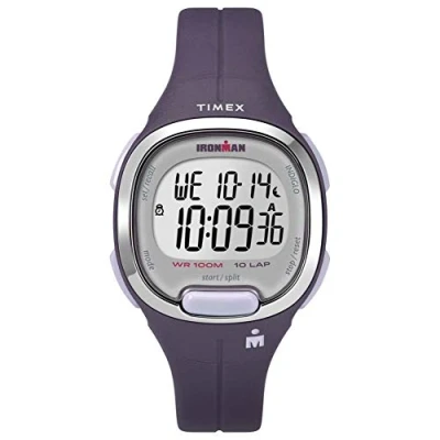 Afbeelding van Timex Ironman Transit 33 mm dameshorloge met harsband, paars/chroom, Riem
