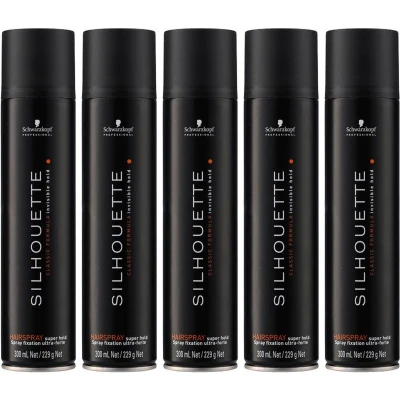 Afbeelding van 5X Schwarzkopf Silhouette Super Hold Spray 300ml bundel/set/pakket Haibu by Kapperskorting.com