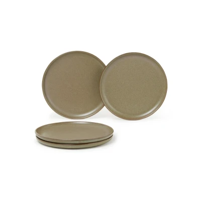 Afbeelding van Serax Surface Ontbijtbord 21 Cm Set Van 4 Olijfgroen