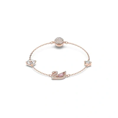 Afbeelding van Swarovski Dazzling Swan Collection, Kristallen, magneet, roségoudkleurig, zirkonia, Kristal