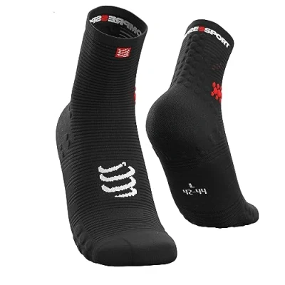 Afbeelding van Compressport Pro Racing Socks V3.0 Run Hi Smart Black Hardloopsokken maat 35 38