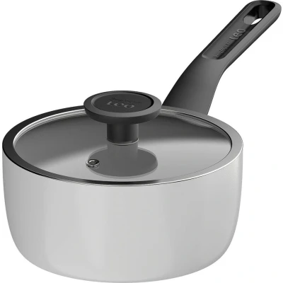 Afbeelding van LEO Sauspan antikleef met deksel Glints Spirit Ø 18cm Wit PFAS vrij