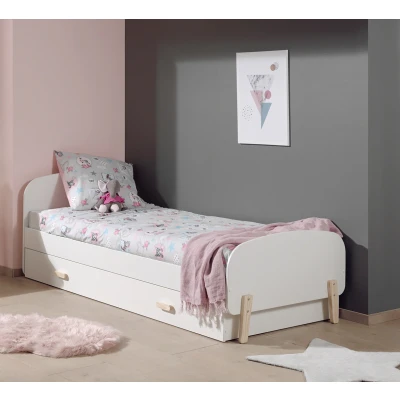 Afbeelding van LUCEVI Kiddy bed + Rolbed Wit 90x200 cm