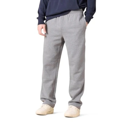 Image de Amazon Essentials Pantalon de survêtement en polaire pour homme (disponible grande taille large), gris clair chiné, TTTTG