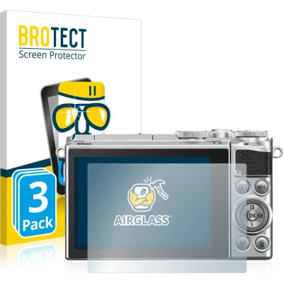 Afbeelding van BROTECT Screenprotector voor Nikon 1 J5 Folie Beschermfolie Beschermglas transparant (3 Stuks)