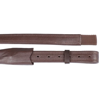 Afbeelding van Horka Stijgbeugelriem Nylon Dressuur Zwart/Zilver Cob