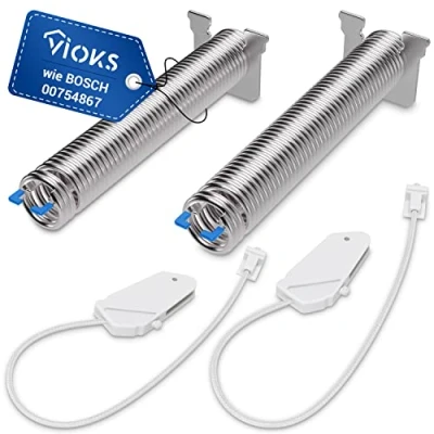 Afbeelding van VIOKS Set van 2 deurveren voor Bosch vaatwasser 00754867 Siemens reserveonderdelen met kabel