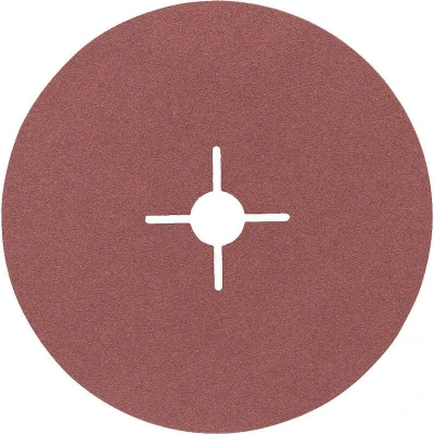 Image de BOSCH 2608605489 patin de ponçage en fibre R444 Expert pour métal, diamètre 180 mm, grain 120