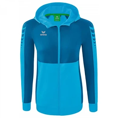 Afbeelding van Six Wings trainingsjack met capuchon dames curaçao/mykonos / 36