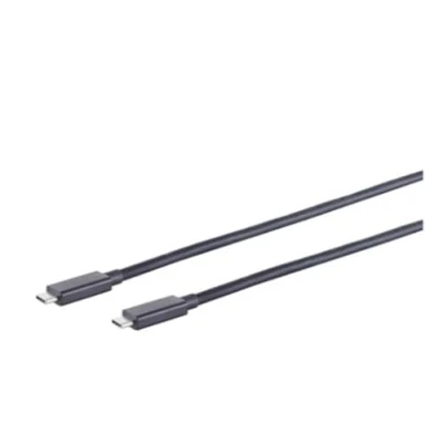 Afbeelding van USB C naar kabel met E Marker chip USB4 (tot 40 Gbit/s) PD tot 20V/5A video 8K 60Hz / zwart 1 meter