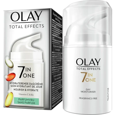 Afbeelding van 4x Olay Total Effects 7 in 1 Hydraterende Dagcrème Parfumvrij 50 ml
