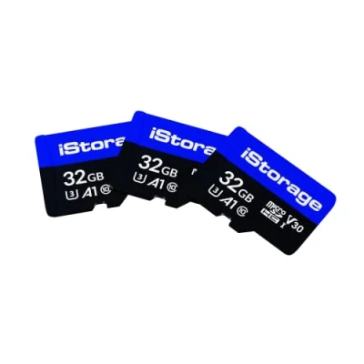 Afbeelding van iStorage MicroSD Card 32GB 3 Pack alleen te gebruiken met de datAshur SD flashdrive (module) IS FL DSD 256