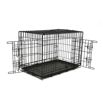 Afbeelding van Adori Premium Bench 2 Deurs Zwart Hondenbench 106x69x77 cm