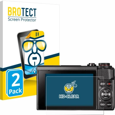 Afbeelding van BROTECT Screenprotector voor Canon PowerShot G7 X Mark II Folie Beschermfolie transparant (2 Stuks)
