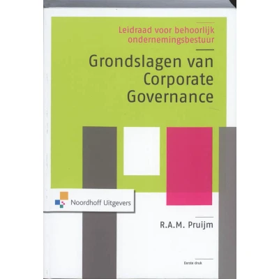 Afbeelding van Grondslagen van corporate governance