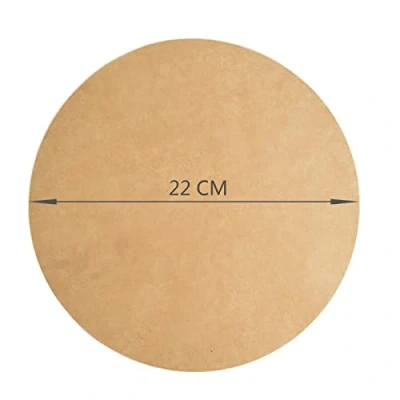Afbeelding van Bakpapier, rond, perkament, hittebestendig, olie en lekbestendig, antiaanbaklaag, ongebleekt bakpapier (Ø22 cm 100 vellen)