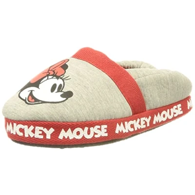 Afbeelding van Slippers Voor in Huis Minnie Mouse Lichtgrijs Schoenmaat 34 35