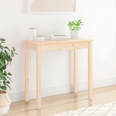 Afbeelding van Wandtafel 80x40x75 cm massief grenenhout