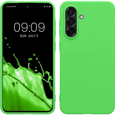 Afbeelding van kwmobile telefoonhoesje geschikt voor Samsung Galaxy A36 5G Hoesje smartphone Back cover in limoengroen