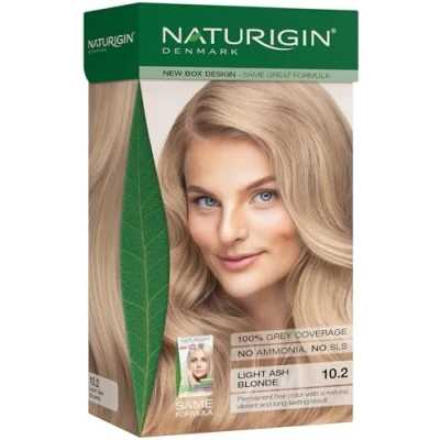 Afbeelding van NATURIGIN Natural Permanent Home Hair Dye Ammonia free Lightest Blonde Ash 10.2 Volume discount: 13.99 eur per box if you buy 4