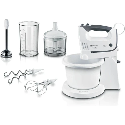 Afbeelding van Bosch MFQ37490 mixer Handmixer 750 W Grijs, Wit