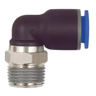 Afbeelding van PERSLUCHT KNIE SWIVEL (14X12)MM X 1/2&quot; UITW KUNSTSTOF KLEM