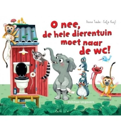 Afbeelding van Veltman uitgevers o nee,de hele dierentuin moet naar de wc