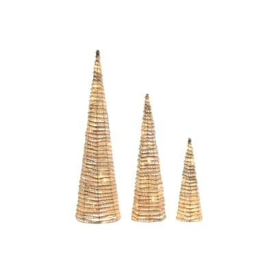 Afbeelding van Kerstversiering DKD Home Decor Wit Gouden Natuurlijk 20 x 80 cm (3 Onderdelen)