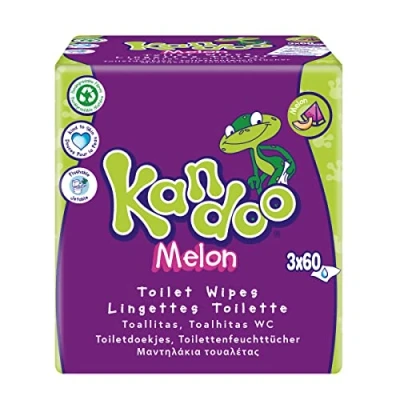 Afbeelding van Kandoo Vochtige Toiletdoekjes Melon 3 x 60 stuks