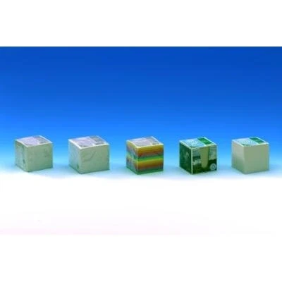 Image de Wedo 2702650 cube mémo en plastique avec feuillets 10 x cm transparent fumé