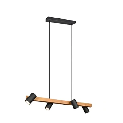 Afbeelding van TRIO MARLEY Hanglamp Zwart mat excl. 4x GU10 4,9W Plafondbevestiging In hoogte verstelbaar