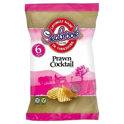 Afbeelding van Seabrook Golvend gesneden garnalenchips, 25 g x 6 per verpakking 2 stuks