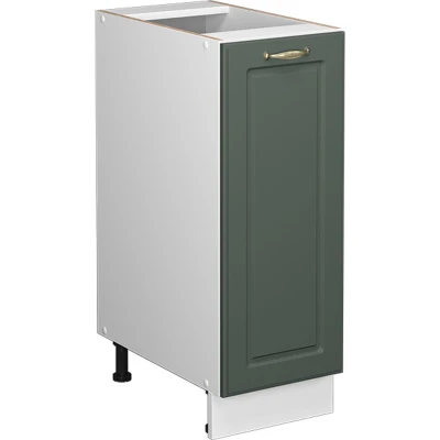 Afbeelding van Vicco Halfhoge kast Fame Line, Groen Goud Landhuis/Wit, 30 x 81.6 cm zonder werkblad