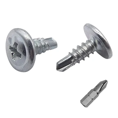 Afbeelding van 400 stuks kruiskopschroeven van verzinkt staal 4,2 x 13 mm, aangepaste instelkop, zelfborende plaatschroeven (400, mm)