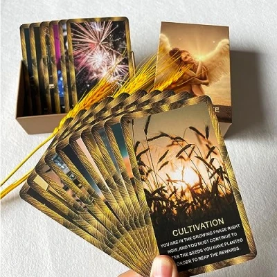 Afbeelding van LIGHTOF JUSTICE Oracle Carrière, geld en leven kaartspel, Decks helpt u uw financiële doelen te bereiken, evenals het leven, carrièreambities