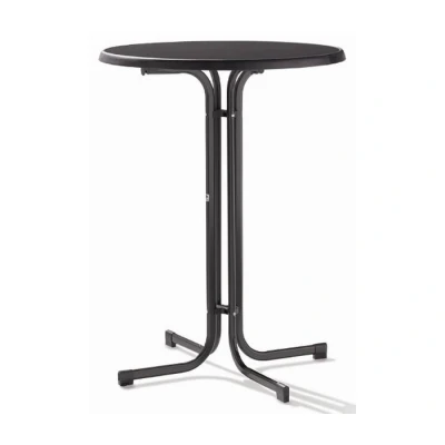 Afbeelding van Sieger Sta tafel Ø 70 Cm. D.grijs Leisteen Decor.