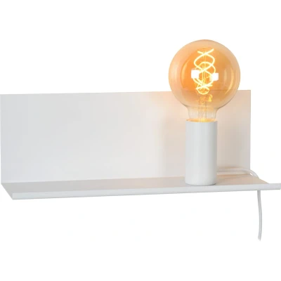 Afbeelding van bedlamp Sebo Wit Metaal Lucide