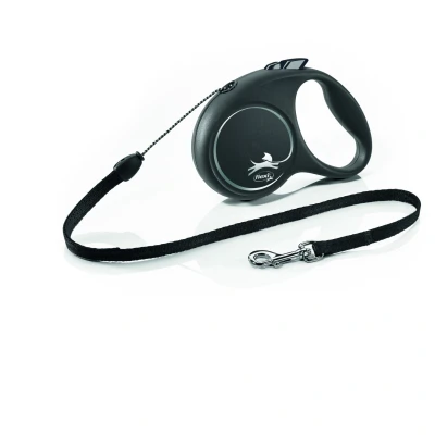 Afbeelding van Flexi Rollijn Black Design Cord Zwart S 5 MTR TOT 12 KG (398568)