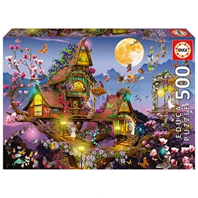 Afbeelding van EDUCA puzzel 500 stuks HUIS VAN DE FEE