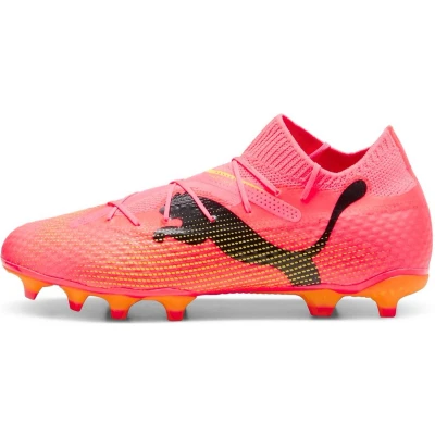 Afbeelding van Puma Future 7 PRO FG/AG Voetbalschoenen met kunststof noppen, Heren, Maat: 42, Sunset glow/black/sun stream Textiel/ synthetisch