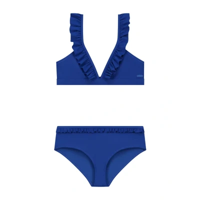Afbeelding van Shiwi Bikini SET BELLA FIXED TRIANGLE RUFFLE oceaan blauw 122/128