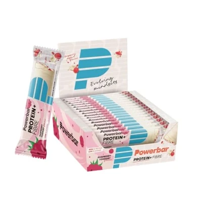 Afbeelding van Powerbar Protein Plus Fiber Raspberry Yoghurt, 16 x 35 g, rijk aan eiwitten en vezels