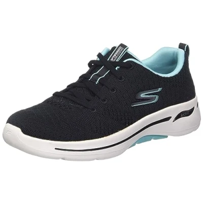 Afbeelding van Skechers Go Walk Arch Fit Iconic, damessneakers, Zwart Blauw