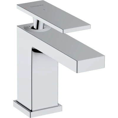 Afbeelding van hansgrohe Tecturis E ééngreeps wastafelkraan 80 CoolStart met trekwaste chroom