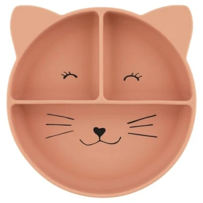 Afbeelding van Trixie Silicone divided suction plate Mrs. Cat
