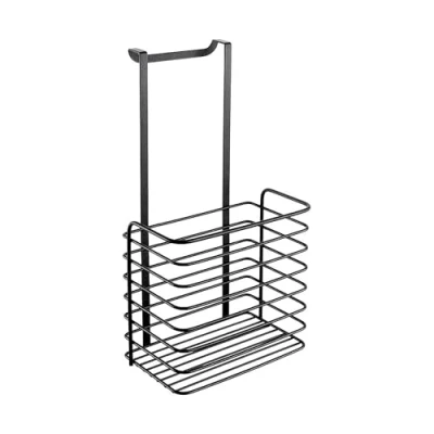 Afbeelding van Metaltex Handmand Galileo Mat Zwart 20x15x36cm Past op keukenkastdeur van 2 cm